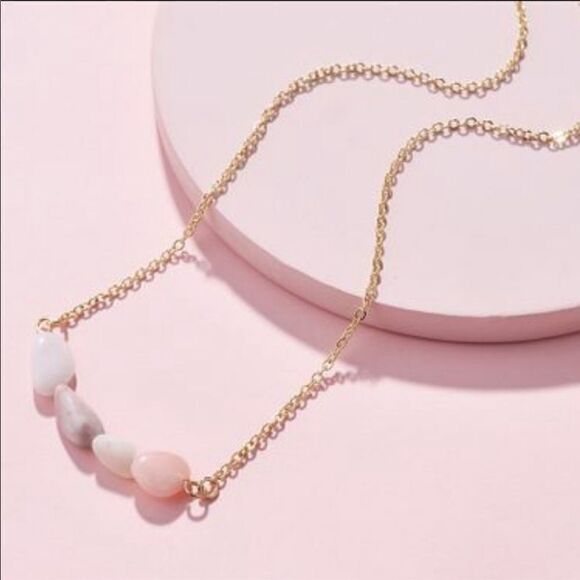 Necklace Agate Chip Stone Zinc Alloy Mix & Match - Picture 2 of 4